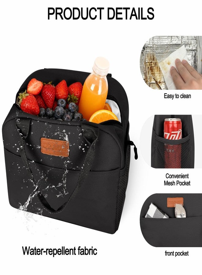 Goloni Insulated Lunch box for Women Men,10L Large Capacity Leakproof Lunch Tote, Lightweight Reusable Lunch Bag with 3 Pockets for Work, Office, Travel, Picnic - Image 2